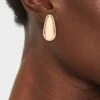 Gold Smooth J Shape Hoop Earrings - A New Day™ Gold: Nickel-Free Metal, Statement Design -A NEW DAY Shop GUEST 4bac52c9 b7b8 4942 ac2a 80bbe4d8ac44