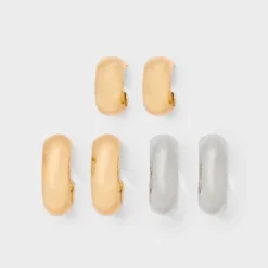 Rhodium Classic Hoop Earring Set 3pc - A New Day™ Gold 7 Rhodium Classic Hoop Earring Set 3pc - A New Day™ Gold -A NEW DAY Shop GUEST 51c056d7 561c 44f8 b8de c762e14b2eed