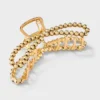 Metal Round Studded Loop Hair Claw Clip - A New Day™ Gold -A NEW DAY Shop GUEST 5d8f758b 01a6 4956 a31f 2f2051ec02a0
