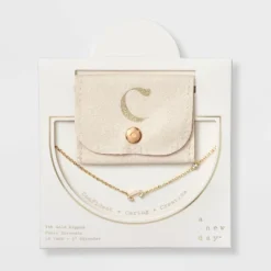 14K Gold Dipped Cubic Zirconia Initial Necklace - A New Day™ -A NEW DAY Shop GUEST 603f8e4a 1ab5 4553 9468 e8a779ed199d