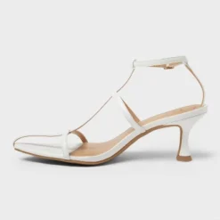 Women's Bliss Strappy Pointed Toe Heels With Memory Foam Insole - A New Dayâ„¢ White