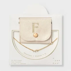 14K Gold Dipped Cubic Zirconia Initial Necklace - A New Day™ -A NEW DAY Shop GUEST 6191de0e 80a5 4a4a a628 14d0907d35a7