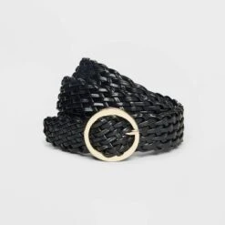 Women's Oval Center Bar Buckle Belt - A New Day™ Black -A NEW DAY Shop GUEST 62610bc9 bd88 4fb7 b17a ab3027b8572d