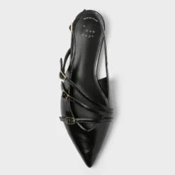 Women's Twiggy Multi Buckle Mini Heel Flats With Memory Foam Insole - A New Day™ -A NEW DAY Shop GUEST 63bba1e4 7e40 4643 872c 345efc4cc06a