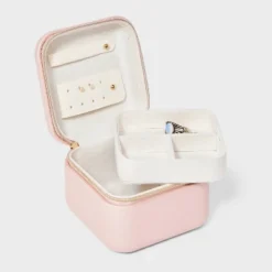 Rounded Square Travel Organizer Jewelry Box - A New Dayâ„¢