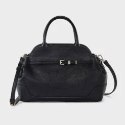 Belted Satchel Handbag - A New Day™ Black -A NEW DAY Shop GUEST 6a728068 0f5f 4b15 bdb8 c51390872b6a