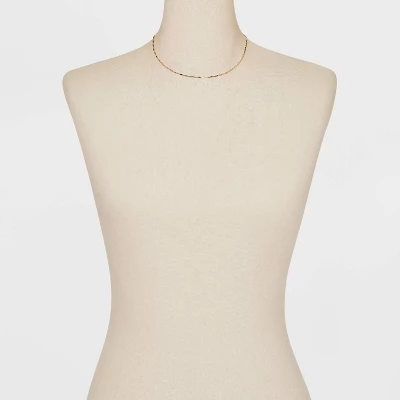 Twisted Bar Chain Necklace - A New Day™ Gold 3 Twisted Bar Chain Necklace - A New Day™ Gold