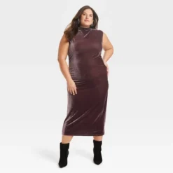 Women's Velour Side Ruched Drapery Bodycon Dress - A New Day™ -A NEW DAY Shop GUEST 6b84a4c6 87f8 46b9 840e 4d3a41a44be2