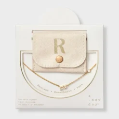 14K Gold Dipped Cubic Zirconia Initial Necklace - A New Day™ -A NEW DAY Shop GUEST 6b982dac 2ec6 4642 8541 ba29270fce81