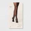 Women's Bow Sheer Tights - A New Day™ Black