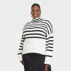 Women's Mock Turtleneck Pullover Sweater - A New Day™ -A NEW DAY Shop GUEST 6c88356e 36bc 45c8 919c 26e3d9181bfc