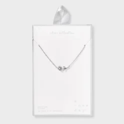 Sterling Silver Dainty Sunflower With Pearl Necklace - A New Day™: Cable Chain, Spring Ring Clasp, Polished Finish, 19" Length -A NEW DAY Shop GUEST 6de64173 8f9c 4eed a1de b184538d771f