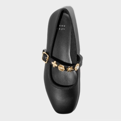 Women's Rebecca Embellished Strap Mary Jane Flats With Memory Foam Insole - A New Day™ 4 Women's Rebecca Embellished Strap Mary Jane Flats With Memory Foam Insole - A New Day™ - Image 2