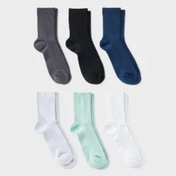 Women's Shimmer And Solid Fine Ribbed 6pk Crew Socks - A New Day™ 4-10 9 Women's Shimmer And Solid Fine Ribbed 6pk Crew Socks - A New Day™ 4-10 -A NEW DAY Shop GUEST 70d77b8b d48e 4af5 bbaf ba06e460dc12