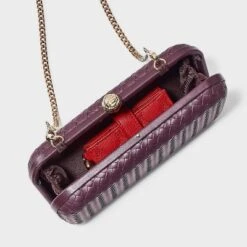 Woven Minaudiere Clutch Crossbody Bag - A New Day™ Dog Dark Red -A NEW DAY Shop GUEST 71e9315d df83 46ae b06d 661578f8118a