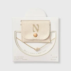 14K Gold Dipped Cubic Zirconia Initial Necklace - A New Day™ -A NEW DAY Shop GUEST 72833d7c 86ab 4574 8a35 a9b1566e75c9