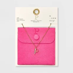 Gold Dipped Cubic Zirconia Initial Pendant Necklace - A New Day™ Gold -A NEW DAY Shop GUEST 75102e0f 763b 451c 869e bdfca5a6384f