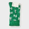 Women's Dogs Scallop Cuff 3pk Crew Socks - A New Day™ Green/White/Black 4-10 -A NEW DAY Shop GUEST 77f6516d dbdf 4a5e a308 0bd1b12f6590