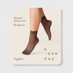 Women's 20D Sheer 3pk Anklet Socks - A New Day™ 9 Women's 20D Sheer 3pk Anklet Socks - A New Day™ -A NEW DAY Shop GUEST 796c832b b1d9 4e11 b648 cd58130a78df