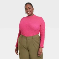 Women's Long Sleeve Slim Fit Mock Turtleneck T-Shirt - A New Day™ -A NEW DAY Shop GUEST 7984d6de 1968 4df4 8fd9 964acd51ca78