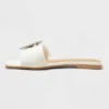 Women's Kelsey Bone Pearl Buckle Sandals - A New Day™ Cream -A NEW DAY Shop GUEST 7bd17827 bc67 4889 b96b 3a143b72ebbb