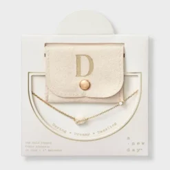 14K Gold Dipped Cubic Zirconia Initial Necklace - A New Day™ -A NEW DAY Shop GUEST 7d0f4071 c79b 4a8c af00 a47e53dd5bfd