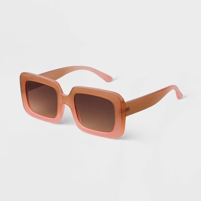Women's Oversized Plastic Retro Rectangle Sunglasses - A New Day™ 3 Women's Oversized Plastic Retro Rectangle Sunglasses - A New Day™