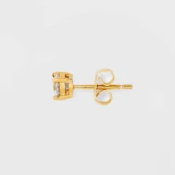 14K Gold Plated Cubic Zirconia Trio Stud Earring Set - A New Dayâ„¢ Gold