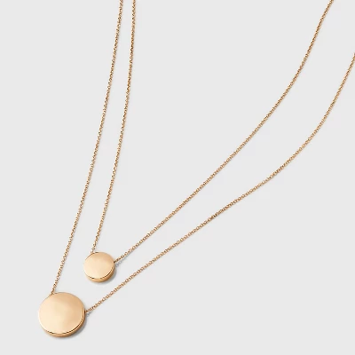Coin Pendant Chain Multi-Strand Necklace - A New Day™ Gold 5 Coin Pendant Chain Multi-Strand Necklace - A New Day™ Gold - Image 3