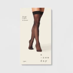 Women's 20D Sheer Thigh Highs - A New Day™
