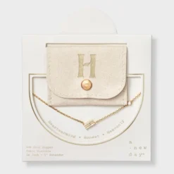 14K Gold Dipped Cubic Zirconia Initial Necklace - A New Day™ -A NEW DAY Shop GUEST 8448e190 a916 4f47 953b fe6d0867b928