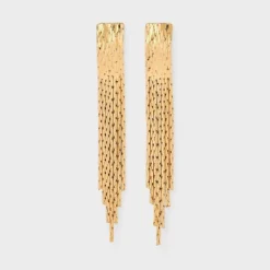 Fringe Drop Earrings - A New Day™ Gold 7 Fringe Drop Earrings - A New Day™ Gold -A NEW DAY Shop GUEST 84595500 0699 465f b765 b2bb4a2bec12