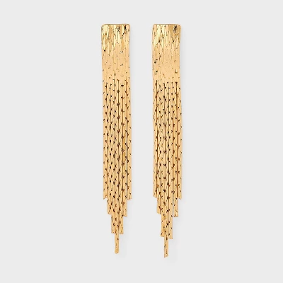 Fringe Drop Earrings - A New Day™ Gold 5 Fringe Drop Earrings - A New Day™ Gold - Image 3