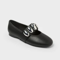 Women’s Genevieve Oversized Dome Stud Mary Jane Flats With Memory Foam Insole – A New Day™ Black -A NEW DAY Shop GUEST 86b2cc8c cb23 4ad5 a164 5e5c20a62282