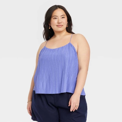 Women's Plisse Cami - A New Day™ 7 Women's Plisse Cami - A New Day™ - Image 5