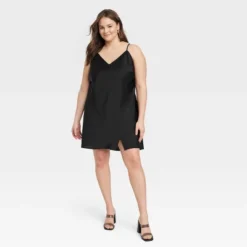 Women's V-Neck Mini Slip Dress - A New Day™ -A NEW DAY Shop GUEST 8a74f8c9 2379 4612 b19b 8c78bd0f1121