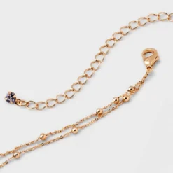 Gold 2 Row Satellite Chain Necklace - A New Day™ Gold: Nickel-Free Multi-Strand Jewelry With Lobster Claw Clasp -A NEW DAY Shop GUEST 8ae18531 7624 414c 9088 c915be5e3977