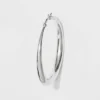 Silver Plated Graduated Hoop Earrings 50mm - A New Day™ Silver -A NEW DAY Shop GUEST 8bb389c1 d3fe 4386 870e aabce190253e
