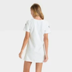 Women's Embellished Mini Dress - A New Day™ White