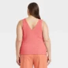 Women's Plus Size Textured Tank Top - A New Day™ Pink 4X -A NEW DAY Shop GUEST 8c836b06 9ba5 4527 ace9 6c5cec665488