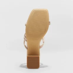 Women's Blakely Rhinestone Mule Heels - A New Day™ Light Beige -A NEW DAY Shop GUEST 8d4c9c82 b44b 45ac b665 63862883659a