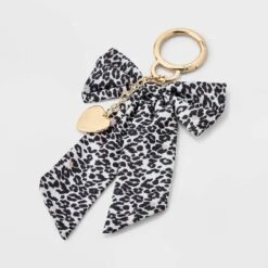 Heart And Leopard Bow Bag Charm - A New Day™ Brown -A NEW DAY Shop GUEST 92aae72e 9224 407a 96a9 25759386e9a2