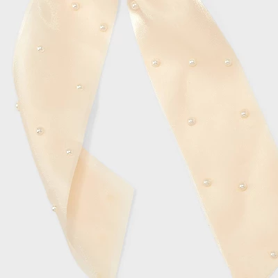 Pearl Bow Barrette Hair Clip - A New Day™ Cream: Solid Hair Accessory For Styling 4 Pearl Bow Barrette Hair Clip - A New Day™ Cream: Solid Hair Accessory For Styling - Image 2