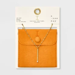 Gold Dipped Scattered Cubic Zirconia Initial Pendant Necklace - A New Day™ Gold -A NEW DAY Shop GUEST 92cec167 0a22 42c6 a8b2 4a1f833434e4