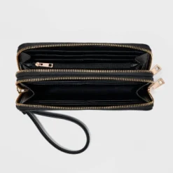 Double Zip Wallet - A New Day™ Black
