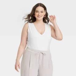 Women's V-Neck Bodysuit - A New Day™ -A NEW DAY Shop GUEST 93da18a7 1be3 4470 b930 a8cdfa249225