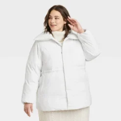 Women's Mid Length Relaxed Puffer Jacket - A New Day™ -A NEW DAY Shop GUEST 993b5f09 ed57 4fc5 8ad2 23763f85bbd5