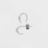 Sterling Silver Cubic Zirconia Threader Duo Hoop Earrings - A New Day™ Silver -A NEW DAY Shop GUEST 99e50b8b 9e58 400f aa96 497d909d83f9