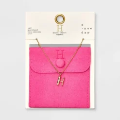 Gold Dipped Cubic Zirconia Initial Pendant Necklace - A New Day™ Gold -A NEW DAY Shop GUEST a3a0b407 9791 454a a94a eeba5e1da7c0