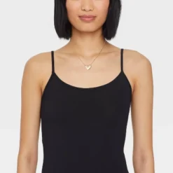 Heart Pendant Necklace - A New Day™ Gold: Nickel-Free Metal, Lobster Claw Clasp, 16" Length